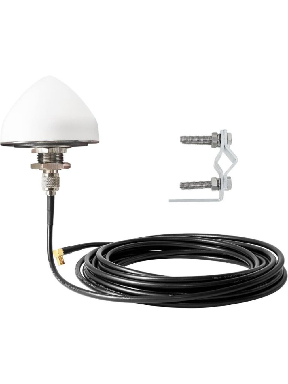 High Gain Satellite Radio Antenna with 21ft Extension Wire for Truck RV Vehicle